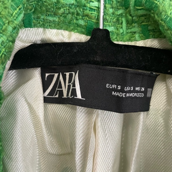 Green Zara Tweed Blazer Worn by Kate Middleton for St Patrick’s Day Size S - Picture 4 of 8